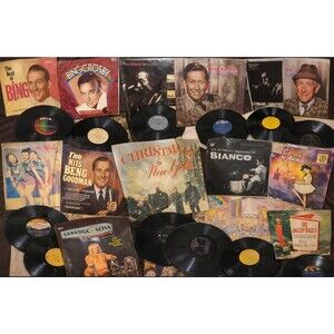 Vintage Vinyl LP Lot | Bing Crosby, Andrews Sisters, Jazz & Christmas Records)